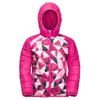 Jack Wolfskin Zenon Print Jacket Kids Winddichte Steppjacke Kinder 104 violett pink peony