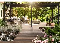 Weide Aluminium Pavillon mit Lamellendach