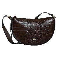 Gabor bags LIVIA Damen Umhängetasche one size, croco brown, 28,5x6x16