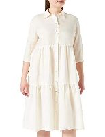 Seidensticker Damen 133183-02 Kleid, Egret