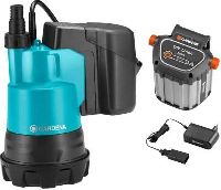 B-Ware: Gardena 01748-20 Klarwasser - Tauchpumpe 2000/2 Li-18 Set (01748-20)