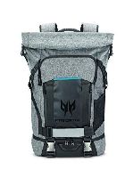 Acer Predator Gaming Rolltop Rucksack (geeignet für bis zu 15,6 Zoll Notebooks, Zusatzfächer, wasserdicht, 35,5 Liter Fassungsvermögen, das ganze Equipment in einer Tasche) grau