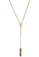 Fossil Damenkette Val Gilded Perlmutt schwarz, JF03868710