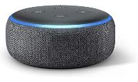 Echo Dot (3. Gen.) Intelligenter Lautsprecher mit Alexa, Anthrazit Stoff