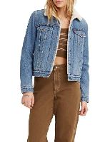 Levi's Women's ORIGINAL Sherpa Trucker Z2097 Indigo Jacket