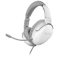 ASUS ROG Strix Go Core Moonlight White Gaming Headset (kabelgebunden, 3,5mm-Klinkenstecker, leichtgewichtig, PC, Konsole, Smartphones) weiß