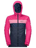 Jack Wolfskin Four Lakes Funktionsjacke Night Blue 164 für Kinder