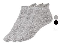 CRIVIT® Damen/Herren Sneakersocken, 3 Paar, mit Baumwolle