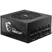 MSI MPG A650GF Netzteil, EU-Stecker, 650W, 80 Plus Gold zertifiziert, vollmodulares ATX-Netzteil, unterstützt 2 x 6+2 GPU, japanische 105°C-Kondensatoren, flache schwarze Kabel