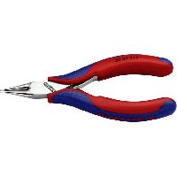 Knipex Flachzange - Elektronik- u. Feinmechanik, Rundzange Gerade 115 mm