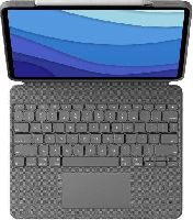 B-Ware: Logitech Combo Touch Tastatur und Foliohülle mit Trackpad oxford grey